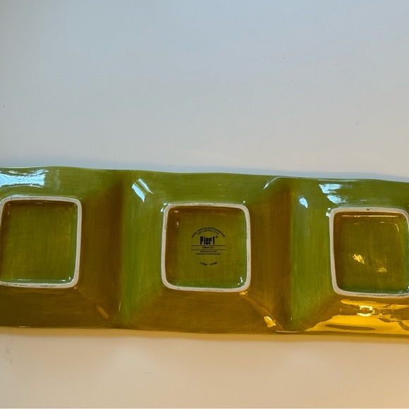Pier 1 Urban Dots Three-Part Relish Serving Tray | Color: Multi | Size: OS - Picture 11 of 12